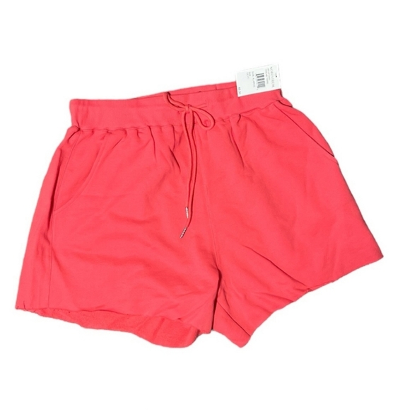 NEW Blank NYC Take Me There Drawstring Shorts w/Pockets size Large in Coral - Picture 3 of 9